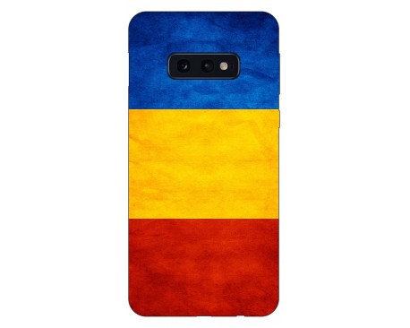 Husa Silicon Soft Upzz Print Compatibila Cu Samsung Galaxy S10e Model Tricolor