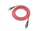 Cablu Incarcare  Hoco Blaze Cu Cap Magnetic Detasabil, Compatibil Cu Device-uri Cu Mufa Lightning, Rosu  U75