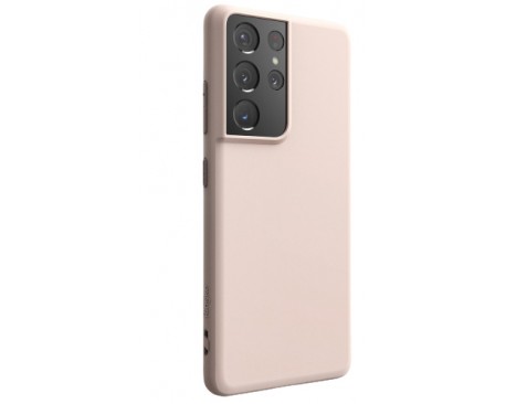 Husa Premium Ringke Air Pentru  Samsung Galaxy S21 Ultra, Silicon, Roz
