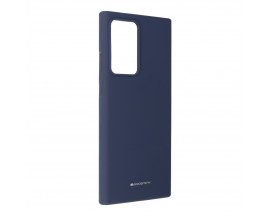 Husa Spate Mercury  Silicone Samsung Galaxy Note 20 Ultra, Interior Alcantara Soft , Navy Albastru