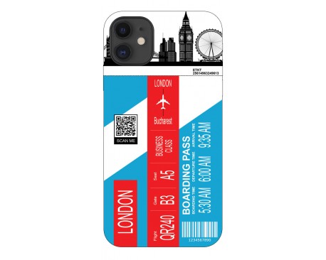 Husa Silicon Soft Upzz Print Travel Compatibila cu Iphone 11 Model London