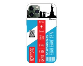Husa Silicon Soft Upzz Print Travel Compatibila cu Iphone 12 Pro Model New York