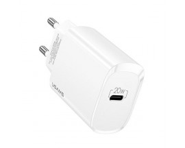 Incarcator Retea Fast Charger Usams  20w, Pd 3.0, Compatibil Cu iPhone 12 / 12 Pro / 12 Pro Max , S21 / 21 Plus / S21 Ultra