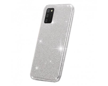 Husa Spate Upzz Shiny Compatibila Cu Samsung Galaxy A02s, Silver