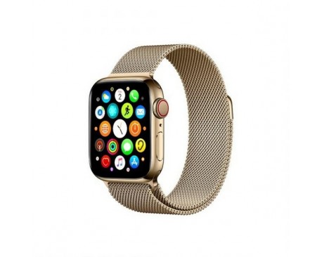Curea Goospery Milanese Loop Compatibila Cu Apple Watch 4 / 5 / 6/ SE 44MM, Metalic Gold