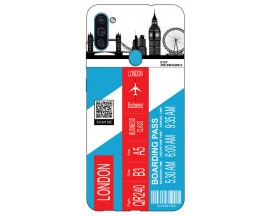 Husa Silicon Soft Upzz Print Travel Compatibila cu Samsung Galaxy M11 Model London