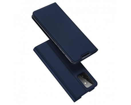 Husa Premium Flip Cover DuxDucis Skin Pro Compatibila Cu Samsung Galaxy A72, Albastru Navy