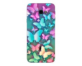 Husa Silicon Soft Upzz Print Compatibila Cu Samsung Galaxy J4+2018 Model Colorfull Butterflies