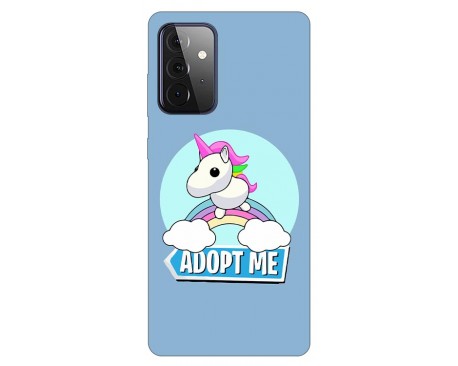Husa Silicon Soft Upzz Print Compatibila Cu Samsung Galaxy A72  Model Pink Unicorn