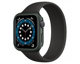 Husa Protectie Ceas Spigen Thin Fit Compatibila Cu Apple Watch 4 / 5 / 6 / Se ( 44mm ), Negru