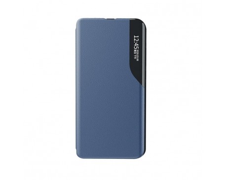 Husa Tip Carte Upzz Eco Book Compatibila Cu Xiaomi Redmi Note 9T, Piele Ecologica - Albastru