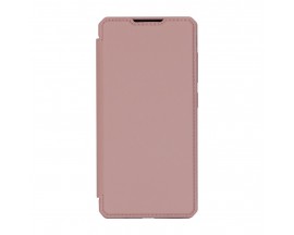 Husa Premium Flip Cover Duxducis Skin X Compatibila Cu Samsung Galaxy S21, Roz