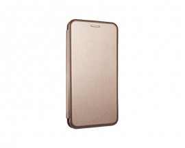 Husa Flip Carte Cu Magnet Lux Upzz Compatibila Cu Samsung Galaxy A02s, Gold