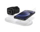 Suport Stand Spigen Magfit Duo Compatibil Cu Incarcator MagSafe Apple Si Incarcator Apple Watch, Silicon Alb
