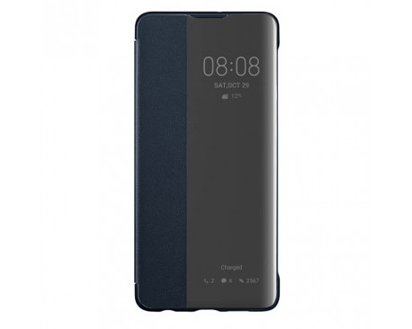 Husa Tip Carte Upzz View Compatibila Cu Huawei P30, Dark Blue