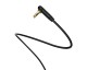 Cablu Audio Aux Jack La Jack 3.5mm Borofone Lugime 2M, Cap 90 Grade, Negru BL4