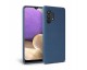 Husa Upzz Liquid Silicon Compatibila Cu Samsung Galaxy A32 5g, Cu Invelis Alcantara La Interior , Albastru