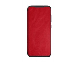 Husa Premium Flip Book Upzz Leather Compatibila Cu Samsung Galaxy S21 Ultra ,piele Ecologica, Rosu