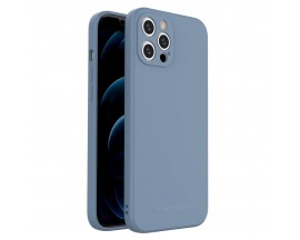 Husa Spate Silicon Wozinsky Compatibil Cu iPhone 12 Pro Max, Silicon Soft, Protectie la Camera, Albastru
