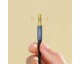 Cablu Audio Aux Jack La Jack 3.5mm Joyroom Albastru Textil, Lungime 1.5M SY-15A1