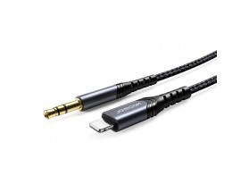 Cablu Audio Joyroom Jack 3.5mm La Lightning Compatibil Cu Device-uri Apple, Negru 1m  Sy-a02