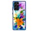 Husa Premium Spate Upzz Pro Anti Shock Compatibila Cu Samsung Galaxy S21 Ultra, Model Painted Butterflies 2, Rama Albastra