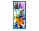 Husa Premium Spate Upzz Pro Anti Shock Compatibila Cu Samsung Galaxy Note 20, Model Painted Butterflies 2, Rama Albastra