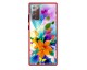 Husa Premium Spate Upzz Pro Anti Shock Compatibila Cu Samsung Galaxy Note 20, Model Painted Butterflies 2, Rama Rosie