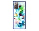 Husa Premium Spate Upzz Pro Anti Shock Compatibila Cu Samsung Galaxy Note 20, Model Painted Butterflies, Rama Albastra