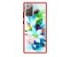 Husa Premium Spate Upzz Pro Anti Shock Compatibila Cu Samsung Galaxy Note 20, Model Painted Butterflies, Rama Rosie