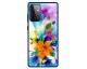 Husa Premium Spate Upzz Pro Anti Shock Compatibila Cu Samsung Galaxy A72 5G, Model Painted Butterflies 2, Rama Albastra