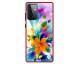 Husa Premium Spate Upzz Pro Anti Shock Compatibila Cu Samsung Galaxy A72 5G, Model Painted Butterflies 2, Rama Rosie