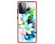 Husa Premium Spate Upzz Pro Anti Shock Compatibila Cu Samsung Galaxy A72 5G, Model Painted Butterflies, Rama Rosie