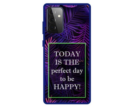 Husa Premium Spate Upzz Pro Anti Shock Compatibila Cu Samsung Galaxy A72 5G, Model Perfect Day, Rama Albastra