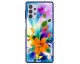 Husa Premium Spate Upzz Pro Anti Shock Compatibila Cu Samsung Galaxy A32 5G, Model Painted Butterflies 2, Rama Albastra