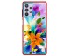 Husa Premium Spate Upzz Pro Anti Shock Compatibila Cu Samsung Galaxy A32 5G, Model Painted Butterflies 2, Rama Rosie