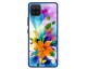 Husa Premium Spate Upzz Pro Anti Shock Compatibila Cu Samsung Galaxy A42 5G, Model Painted Butterflies 2, Rama Albastra