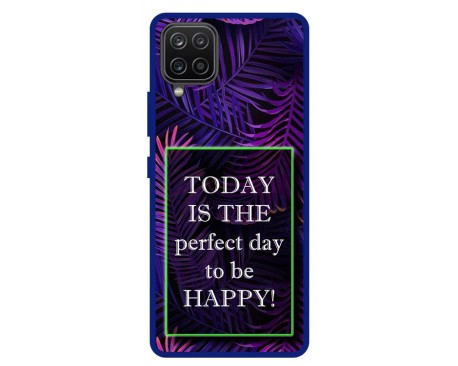Husa Premium Spate Upzz Pro Anti Shock Compatibila Cu Samsung Galaxy A42 5G, Model Perfect Day, Rama Albastra