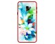 Husa Premium Spate Upzz Pro Anti Shock Compatibila Cu Samsung Galaxy J4+ Plus, Model Painted Butterflies, Rama Rosie