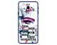 Husa Premium Spate Upzz Pro Anti Shock Compatibila Cu Samsung Galaxy J4+ Plus, Model Your Eyes, Rama Albastra