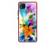 Husa Premium Spate Upzz Pro Anti Shock Compatibila Cu Xiaomi Redmi 9C, Model Painted Butterflies 2, Rama Rosie
