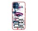 Husa Premium Spate Upzz Pro Anti Shock Compatibila Cu Iphone 12 Mini, Model Your Eyes, Rama Rosie