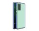 Husa Antishock Upzz Spring Compatibila Cu Samsung Galaxy A02s , Transparenta Cu Margine Albastru