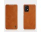 Husa Flip Cover Book Premium Nillkin Qin Compatibila Cu Samsung Galaxy A72 4G, Maro, Piele Ecologica