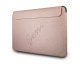 Husa Premium Guess Sleeve Saffiano Scrip  Compatibila Cu Laptop / Macbook Pro / Air 13inch, Rose Gold