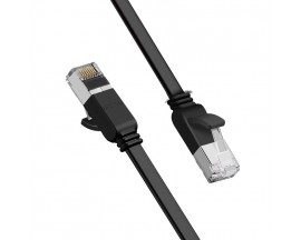 Cablu de cupru pur UGREEN Cat 6 UTP Flat Ethernet RJ45 , 5m negru - 851874