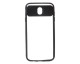 Husa Spate Hibrid MiXON Slim Samsung J7 2017 PLus  Negru Transparent