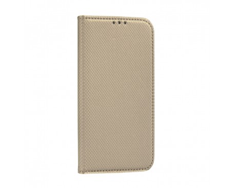 Husa Flip Cover Upzz Smart Compatibila Cu Samsung Galaxy A22 4G, Gold