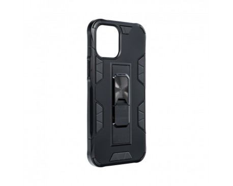 Husa Premium Upzz Defender Antishock Compatibila Cu iPhone 12 Pro Max ,negru -stand Magnetic Pe Spate