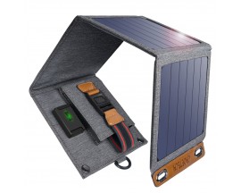 Incarcator solar CHOETECH, 4 panouri solare pliabile, 14 W, USB, Impermeabil, 14.8x15.3x5.4 cm